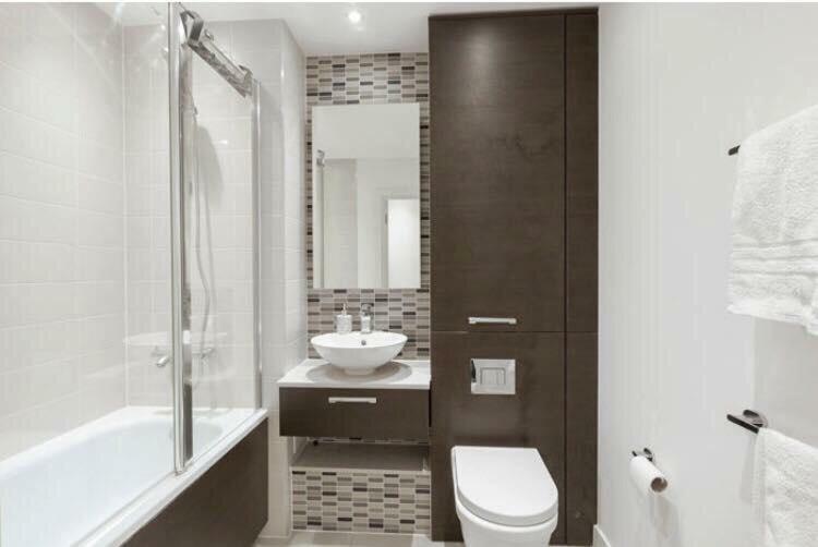 Room With Private Bathroom In A Modern Two Bedroom Two Bathroom Flat Лондон Экстерьер фото